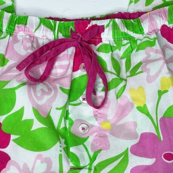 Lilly Pulitzer Bright Floral Butterfly Cotton Pajama Pants Size XS‎ - Picture 8 of 8